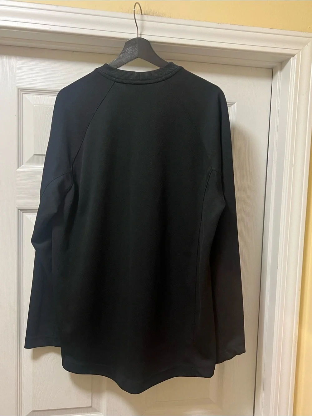 Nike Black Crew Sweatshirt with White Swoosh